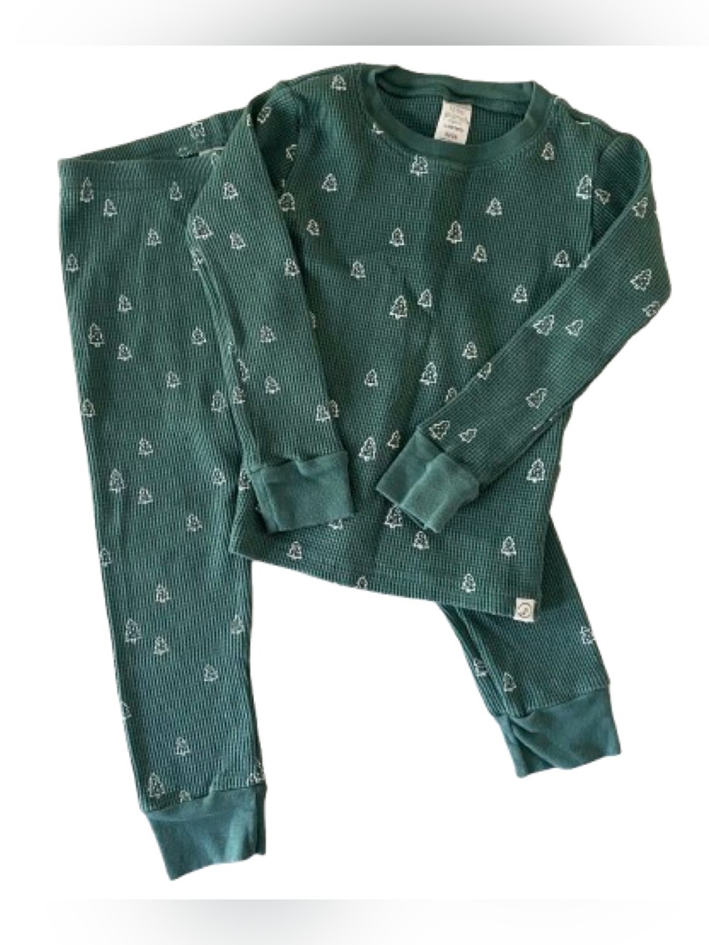 Little Planet by Carter's Organic Cotton 2 Piece Pajama Set Green Tree Size  3T